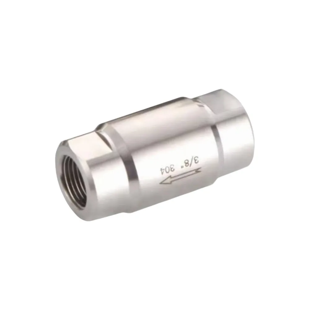 SS304 Stainless Steel High Temp High Pressure Check Valve, BSPP Internal Thread 1/4" 3/8" 1/2" 3/4" 1"
SS304 Stainless Steel High Temp High Pressure Check Valve, BSPP Internal Thread 1/4" 3/8" 1/2" 3/4" 1"