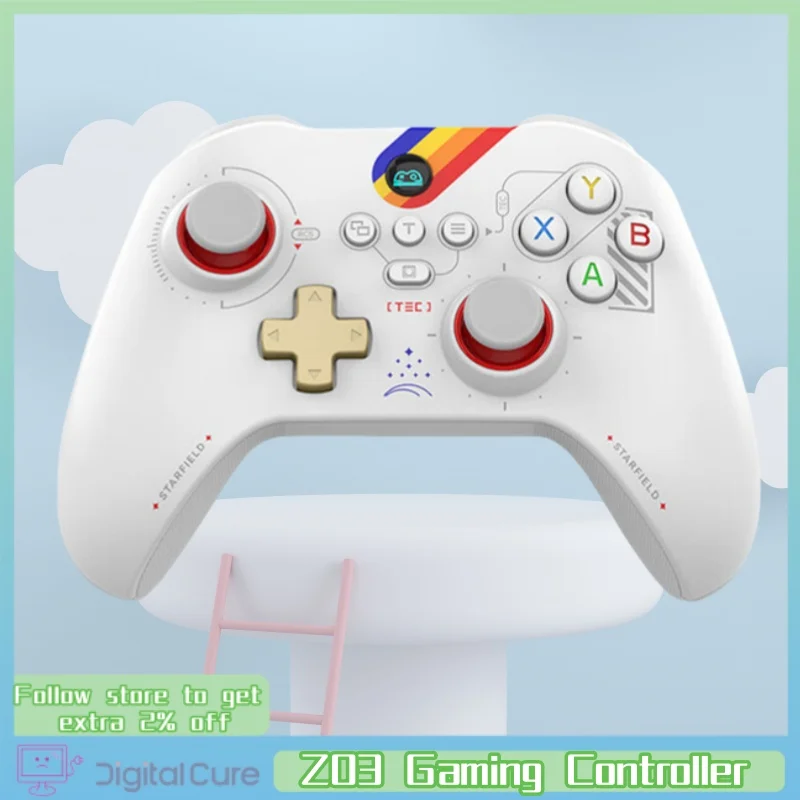 Игровой контроллер Z03, Беспроводная Bluetooth-проекция, двойной вырез, триггер, переключатель с датчиком тела, Android, Ios, ПК, черный миф
Игровой контроллер Z03, Беспроводная Bluetooth-проекция, двойной вырез, триггер, переключатель с датчиком тела, Android, Ios, ПК, черный миф