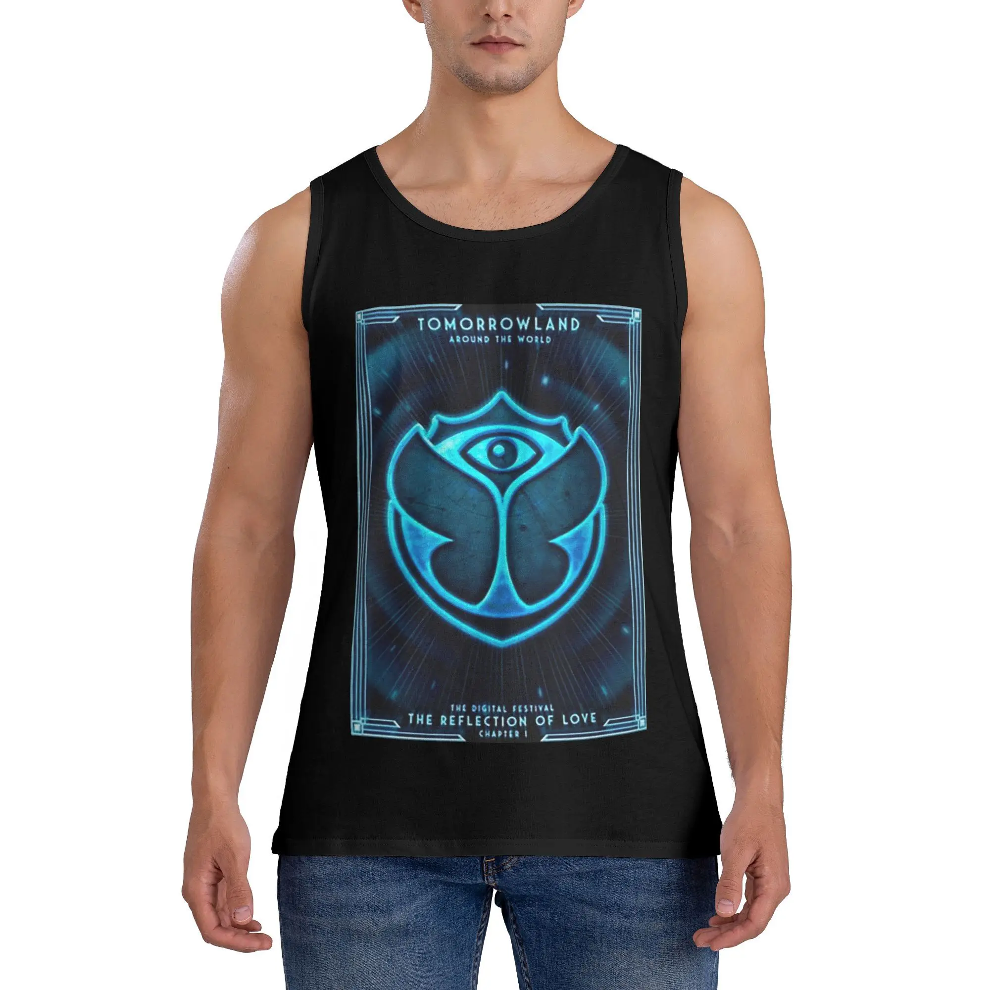 2025 Men's Fashion Sports Tank Top Place of the World Tomorrowlands Tops Printed Sleeveless T-shirts Summer
2025 Men's Fashion Sports Tank Top Place of the World Tomorrowlands Tops Printed Sleeveless T-shirts Summer