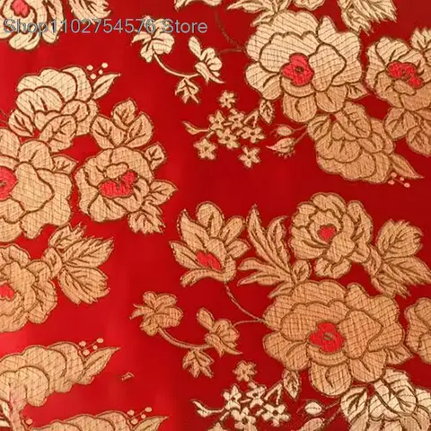150CM*50CM Vintage Floral Brocade Fabric Damask Jacquard Apparel Costume Upholstery Furnishing crafts Material cushion fabric