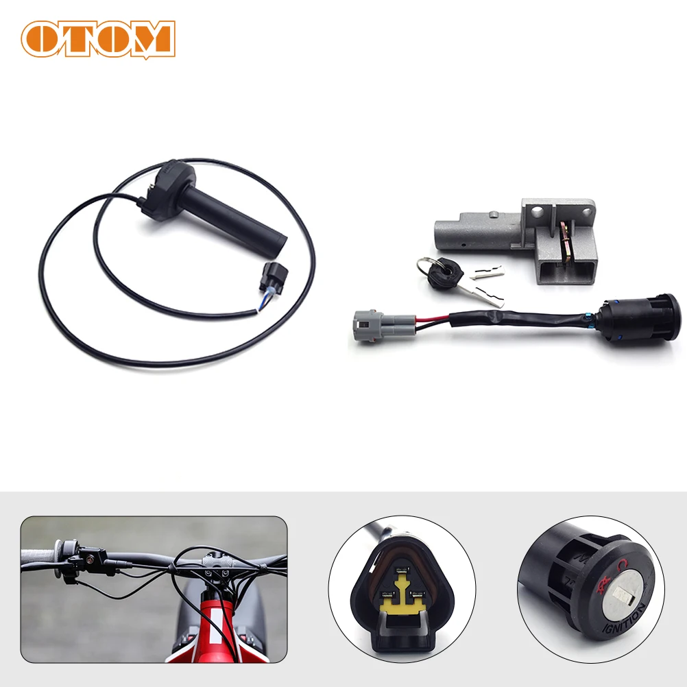 OTOM для Surron светильник Bee S X поворотная рукоятка дроссельной заслонки мотоцикла и ключ зажигания, набор контроллеров, электрические аксессуары для внедорожников
OTOM для Surron светильник Bee S X поворотная рукоятка дроссельной заслонки мотоцикла и ключ зажигания, набор контроллеров, электрические аксессуары для внедорожников