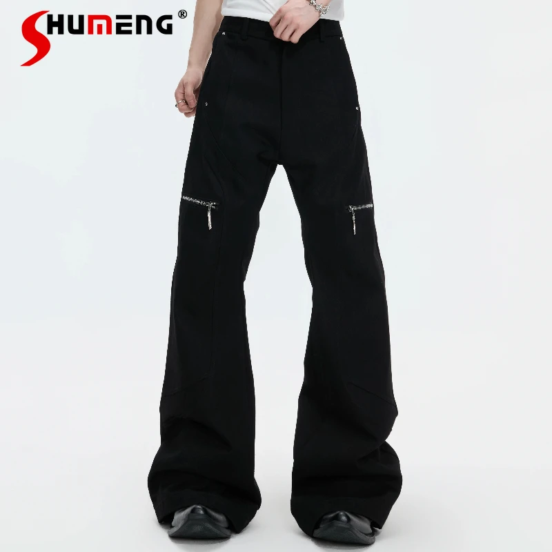 2026 Men's New Fashion Metal Zipper Design Straight Leg Pants High-end Versatile Solid Color Trousers Micro Flared Comfort Pants
2026 Men's New Fashion Metal Zipper Design Straight Leg Pants High-end Versatile Solid Color Trousers Micro Flared Comfort Pants