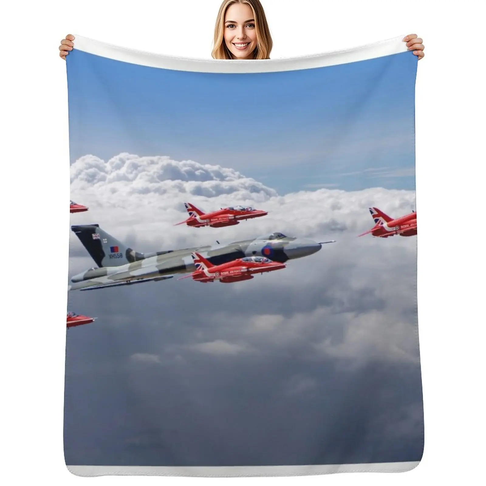 Final Vulcan Flight With The Red Arrows - 3 Throw Blanket Cozy Sofa Blanket for TV Watching Napping
Final Vulcan Flight With The Red Arrows - 3 Throw Blanket Cozy Sofa Blanket for TV Watching Napping