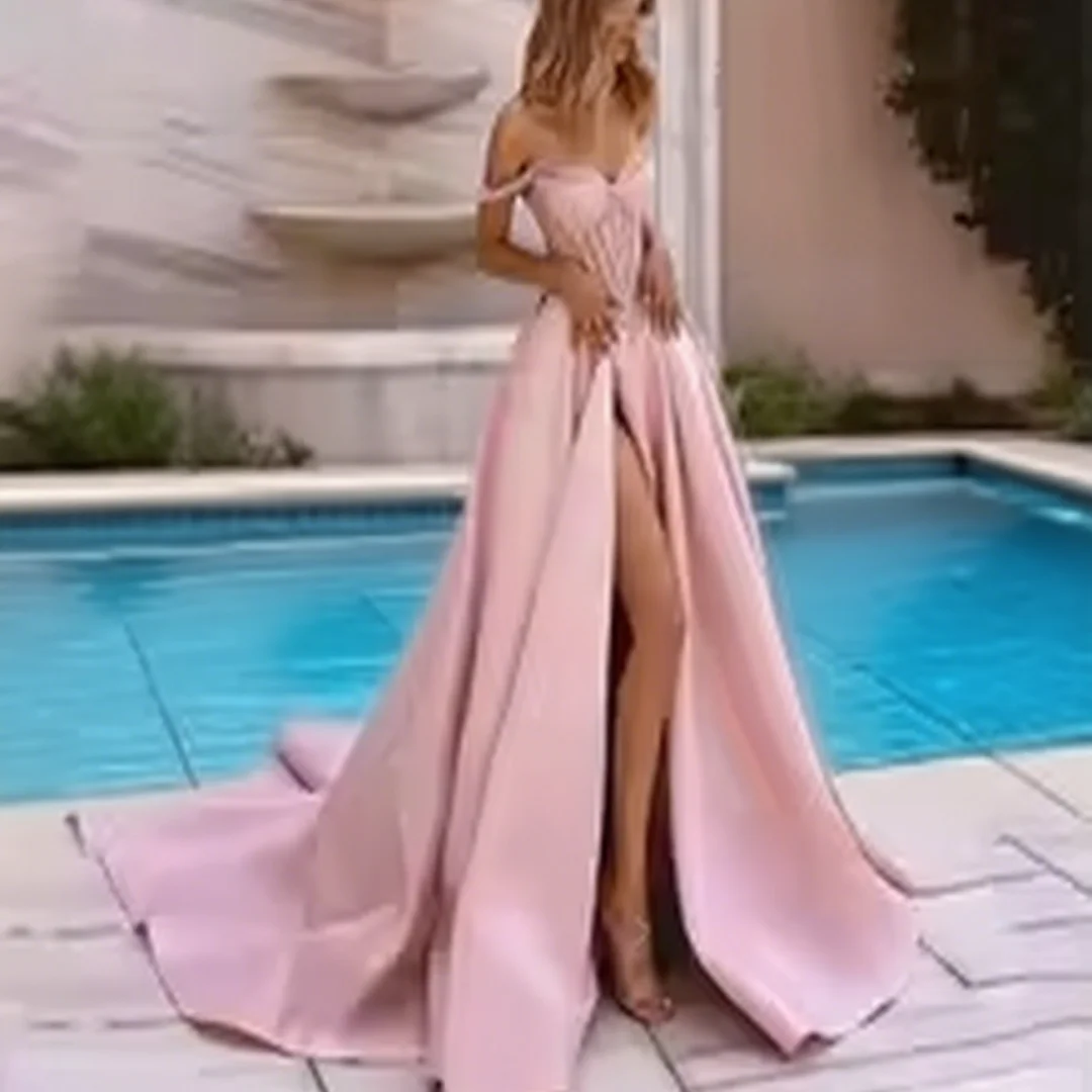 Customized Party Dress A-Line V-Neck Floor-Length Split Luxury Evening Dresses Sleeveless Prom Dresses 
Customized Party Dress A-Line V-Neck Floor-Length Split Luxury Evening Dresses Sleeveless Prom Dresses