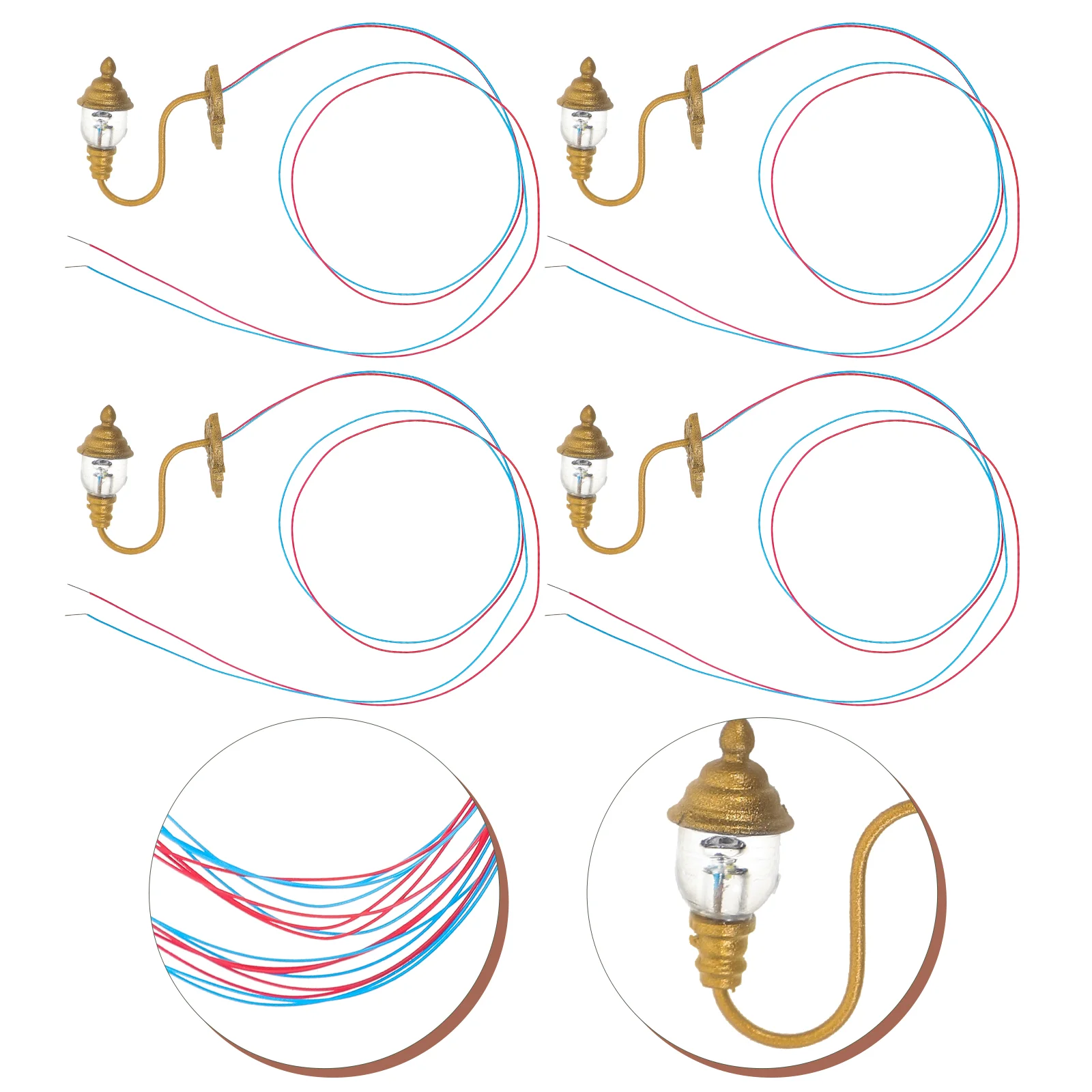4 Pcs Dollhouse Wall Light Adornment Lanterns Mini Lamp Model Luminous Miniature LED
4 Pcs Dollhouse Wall Light Adornment Lanterns Mini Lamp Model Luminous Miniature LED