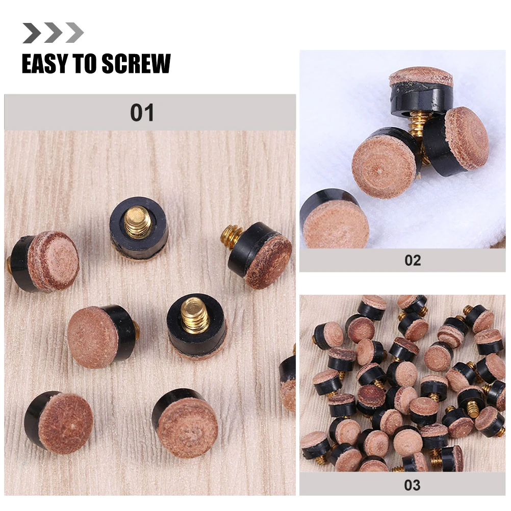 40 Pcs Billiard Cue Accessories Replacement Tip for Pool Cues Tips Billiards Skin Snooker
40 Pcs Billiard Cue Accessories Replacement Tip for Pool Cues Tips Billiards Skin Snooker