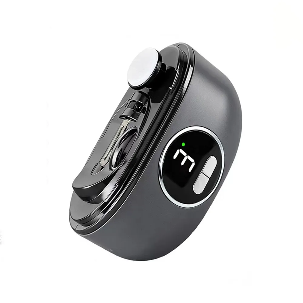 Mini Electric Nail Clipper Dual-Blade Design Three Adjustable Speed Settings Nail Grinder Trimmer Large Display Screen
Mini Electric Nail Clipper Dual-Blade Design Three Adjustable Speed Settings Nail Grinder Trimmer Large Display Screen