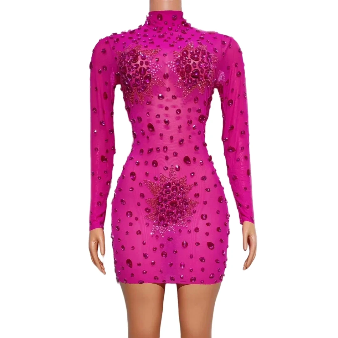 Crystals Rhinestone Sparkly Long Sleeve Stretch Dress For Women Gold Red Purple Birthday Party Queen Dressy Drag Queen Costume
Crystals Rhinestone Sparkly Long Sleeve Stretch Dress For Women Gold Red Purple Birthday Party Queen Dressy Drag Queen Costume