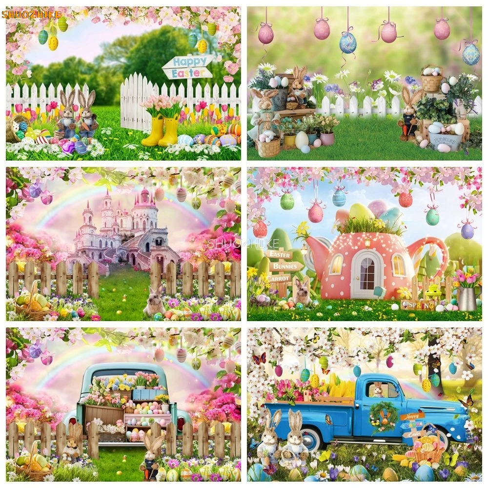 Happy Easter Backdrop Spring Flowers Garden Rabbit Eggs Grassland Bunny Easter Party Kids Baby Portrait Photography Background
Happy Easter Backdrop Spring Flowers Garden Rabbit Eggs Grassland Bunny Easter Party Kids Baby Portrait Photography Background