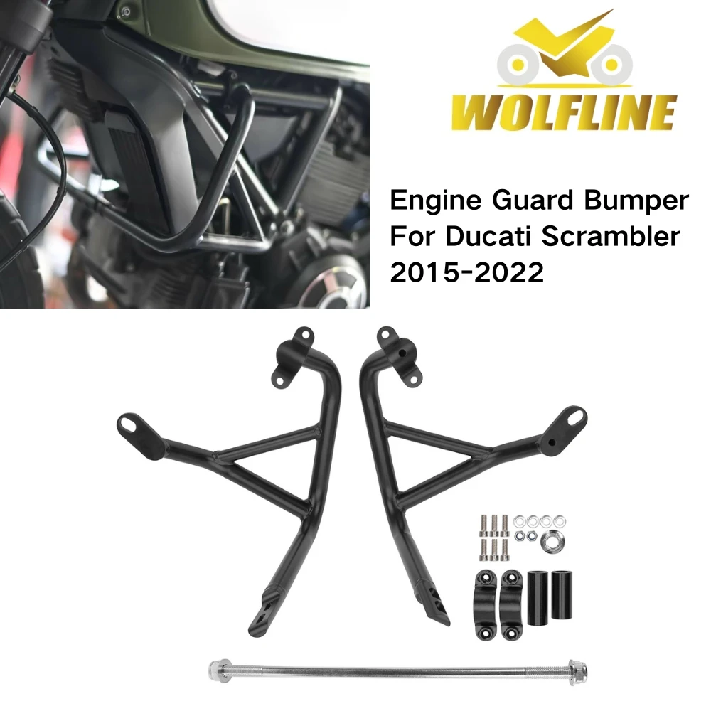 WOLFLINE Engine Bumper for Ducati Scrambler Sixty 2 Crash Bars Frame Bumper for Ducati Urban Enduro Classic Cafe Racer 2015-2022
WOLFLINE Engine Bumper for Ducati Scrambler Sixty 2 Crash Bars Frame Bumper for Ducati Urban Enduro Classic Cafe Racer 2015-2022