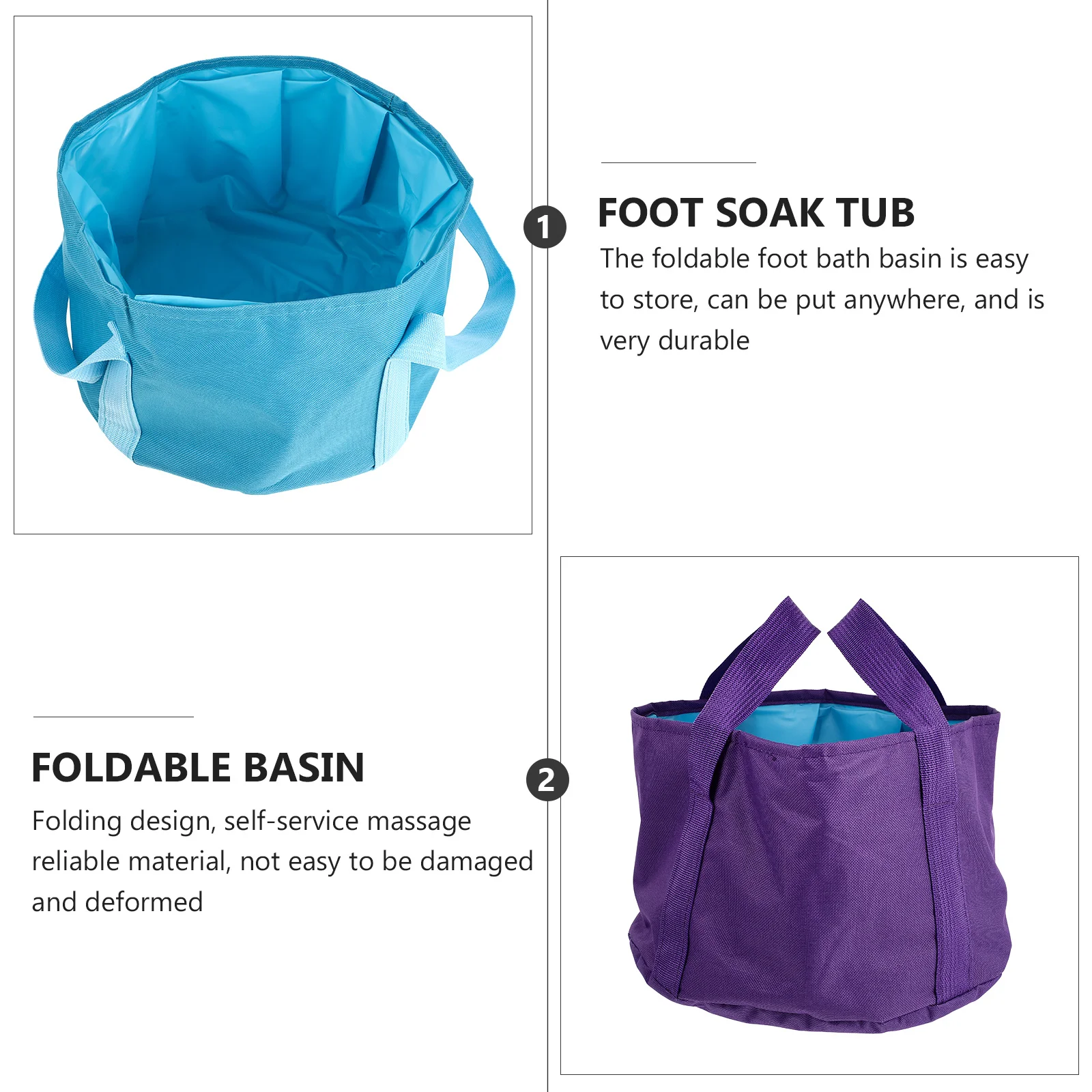 2Pcs Portable Folding Foot Basin Travel Outdoor Soak Tub Durable Easy Store Foot Spa Relaxation Foldable Basin
2Pcs Portable Folding Foot Basin Travel Outdoor Soak Tub Durable Easy Store Foot Spa Relaxation Foldable Basin