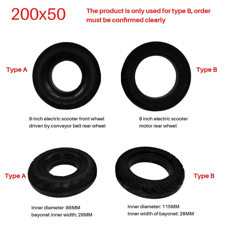 2X 8 Inch Electric Scooter Tire 200X50 Solid Tire Rear Tire For Speedway RUIMA Mini 4 PRO
2X 8 Inch Electric Scooter Tire 200X50 Solid Tire Rear Tire For Speedway RUIMA Mini 4 PRO