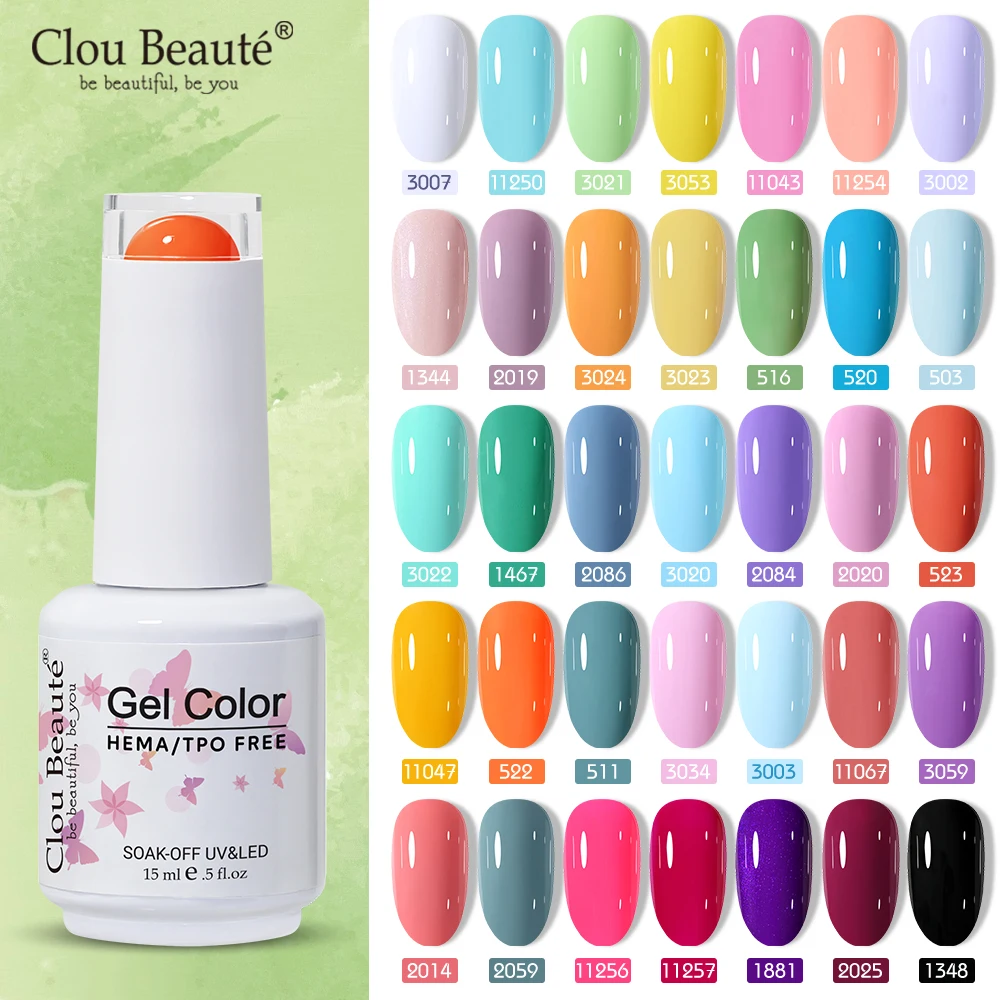 Clou Beaute Fresh Spring Color HEMA TPO FREE Гель-лак для ногтей Полуперманентный базовый матовый бархатный верхнее покрытие УФ-гель-лак для дизайна ногтей
Clou Beaute Fresh Spring Color HEMA TPO FREE Гель-лак для ногтей Полуперманентный базовый матовый бархатный верхнее покрытие УФ-гель-лак для дизайна ногтей