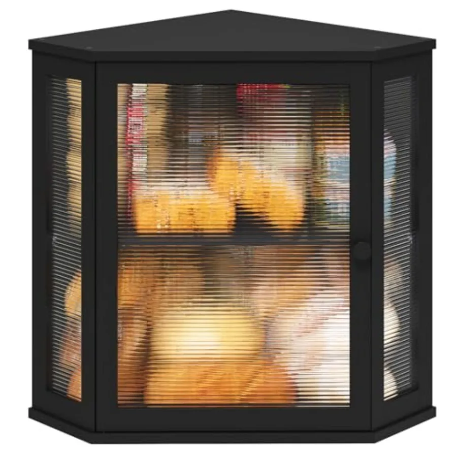 Corner Bread Box for Kitchen Counter Bamboo Wood Large Ccity Bread Storage Bin with Acrylic Wavy Door Panel Black Extra Large
Corner Bread Box for Kitchen Counter Bamboo Wood Large Ccity Bread Storage Bin with Acrylic Wavy Door Panel Black Extra Large