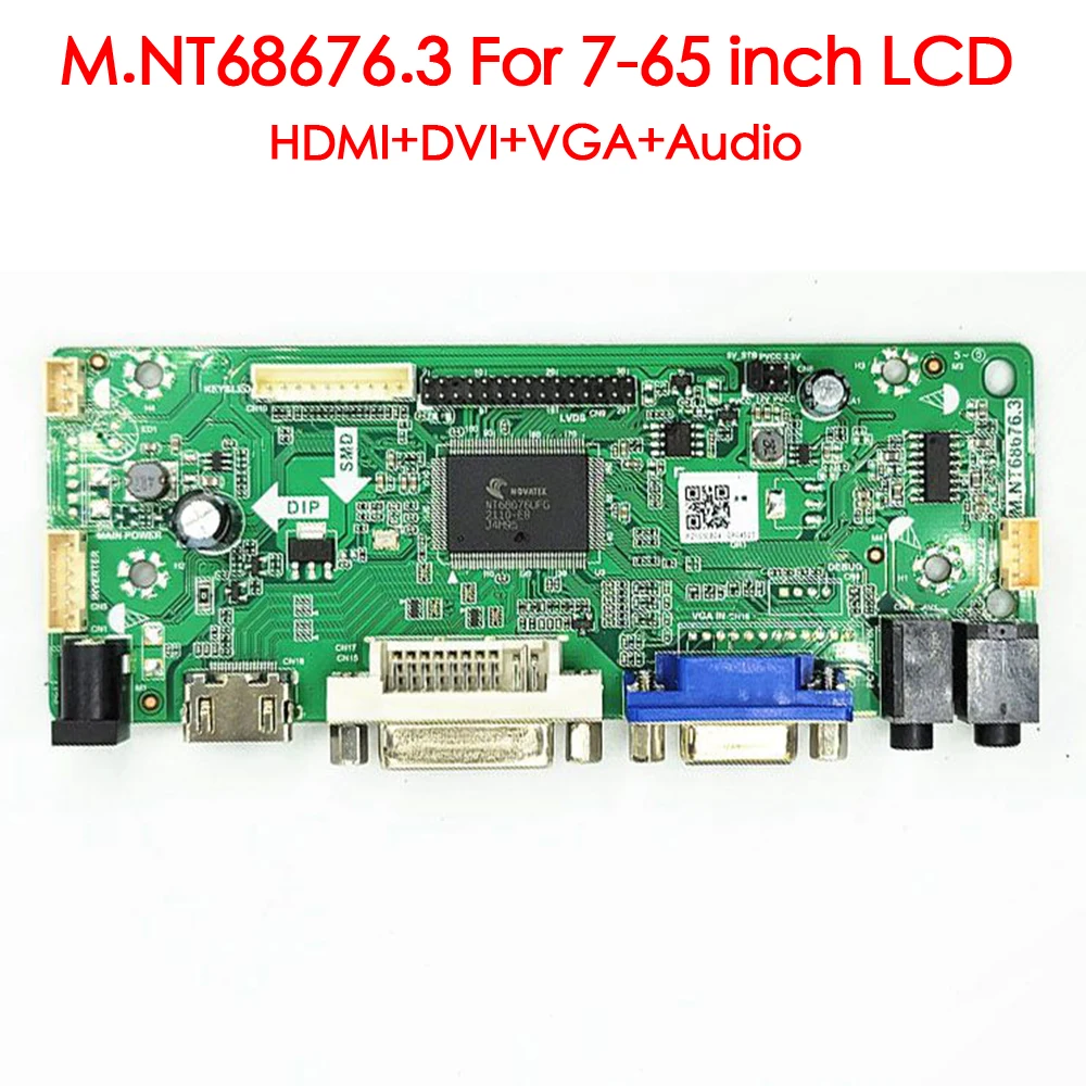 Новинка M.NT68676.3 для ЖК-экрана 7-65 дюймов HD AD, коммерческий дисплей, монитор, промышленное управление, плата драйвера, HDMI VGA DVI аудио
Новинка M.NT68676.3 для ЖК-экрана 7-65 дюймов HD AD, коммерческий дисплей, монитор, промышленное управление, плата драйвера, HDMI VGA DVI аудио
