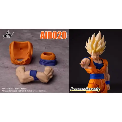 AIR Studio Dragon Ball SHF AIR020 Son Goku Arm Belt Accessory Pack Statue Modified Suitable for Bandai Battle of Goku Toys