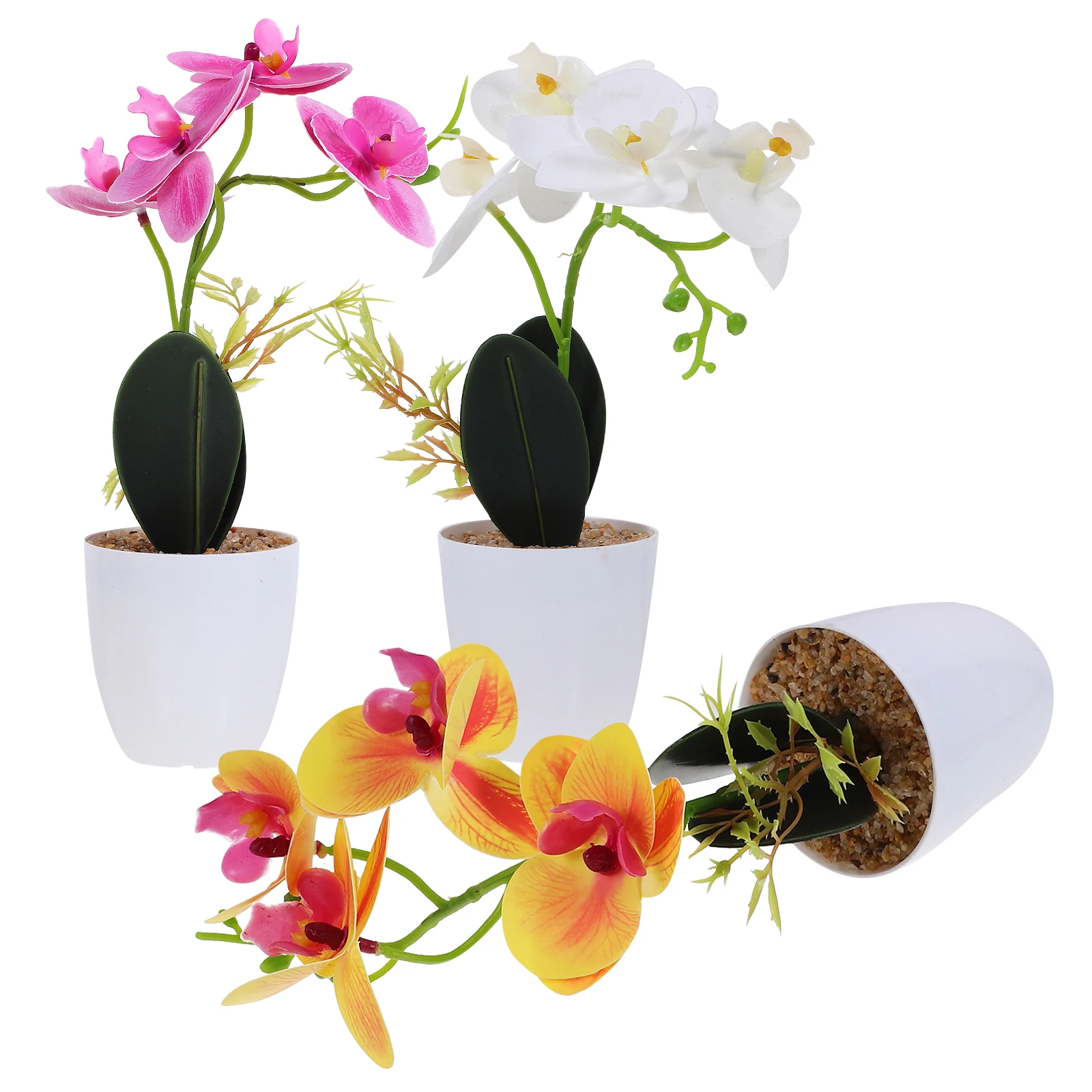 3 Pcs Artificial Flower Bonsai Decorative Fake Plants Indoor Faux Potted Plastic Purple Green Yellow Durable Lifelike Plant
3 Pcs Artificial Flower Bonsai Decorative Fake Plants Indoor Faux Potted Plastic Purple Green Yellow Durable Lifelike Plant