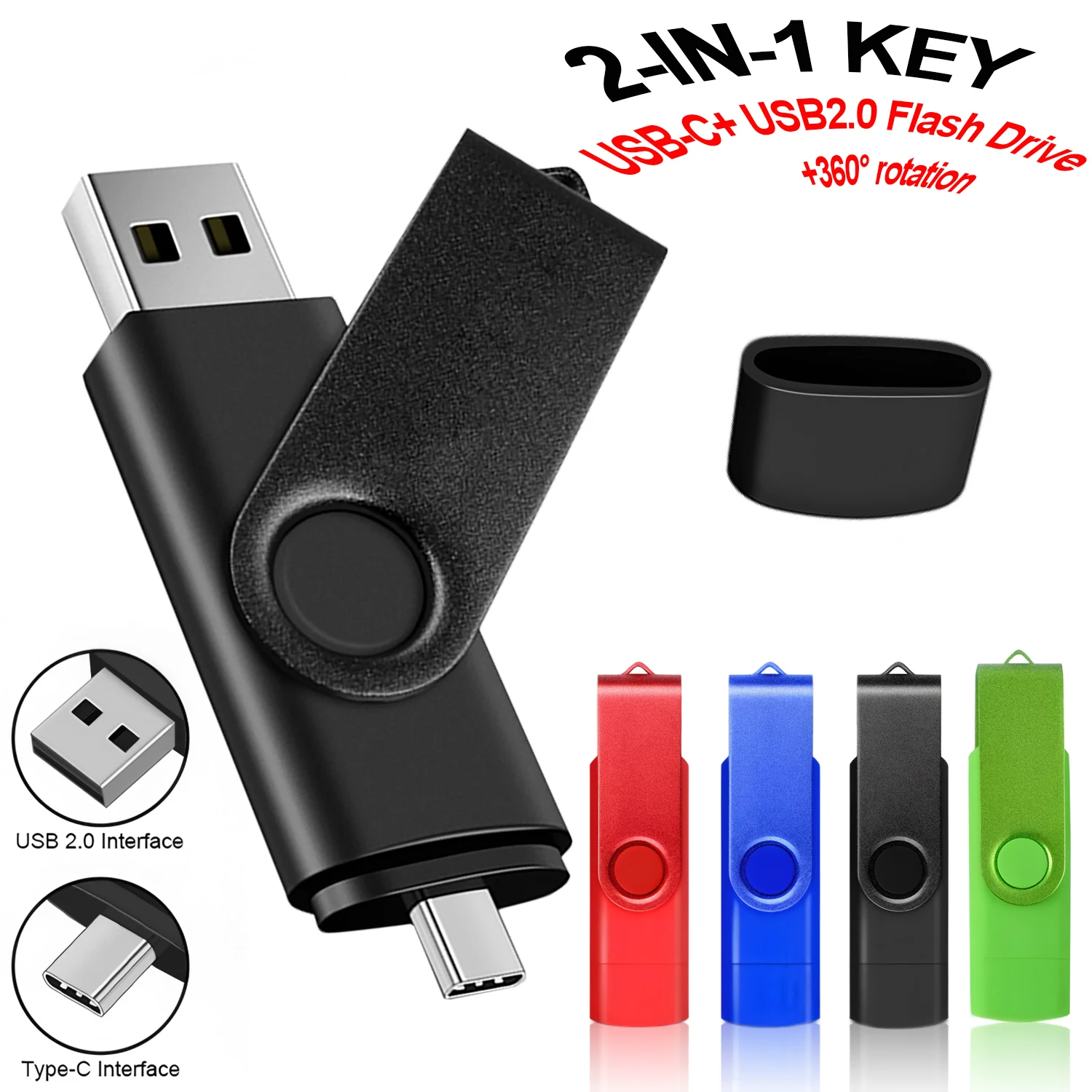 USB C Thumb Drive 64GB, USB2.0 to USB Type-c Flash Drive High-Speed Transmission Memory Stick For Mac pro,Samsung Galaxy,iPad PC
USB C Thumb Drive 64GB, USB2.0 to USB Type-c Flash Drive High-Speed Transmission Memory Stick For Mac pro,Samsung Galaxy,iPad PC