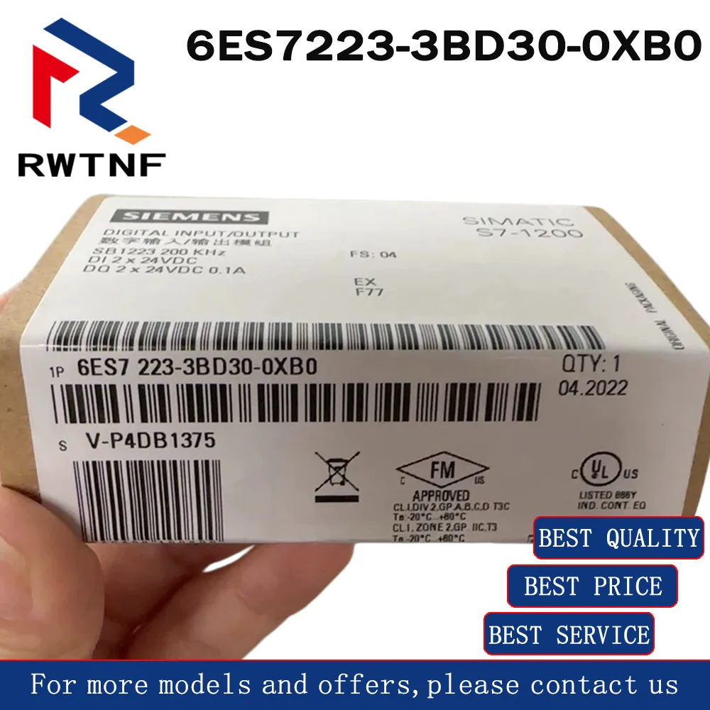 Brand New Genuine 6ES7223-3BD30-0XB0 SIEMENS Digital Input/Output Module,100% original warehouse stock
Brand New Genuine 6ES7223-3BD30-0XB0 SIEMENS Digital Input/Output Module,100% original warehouse stock