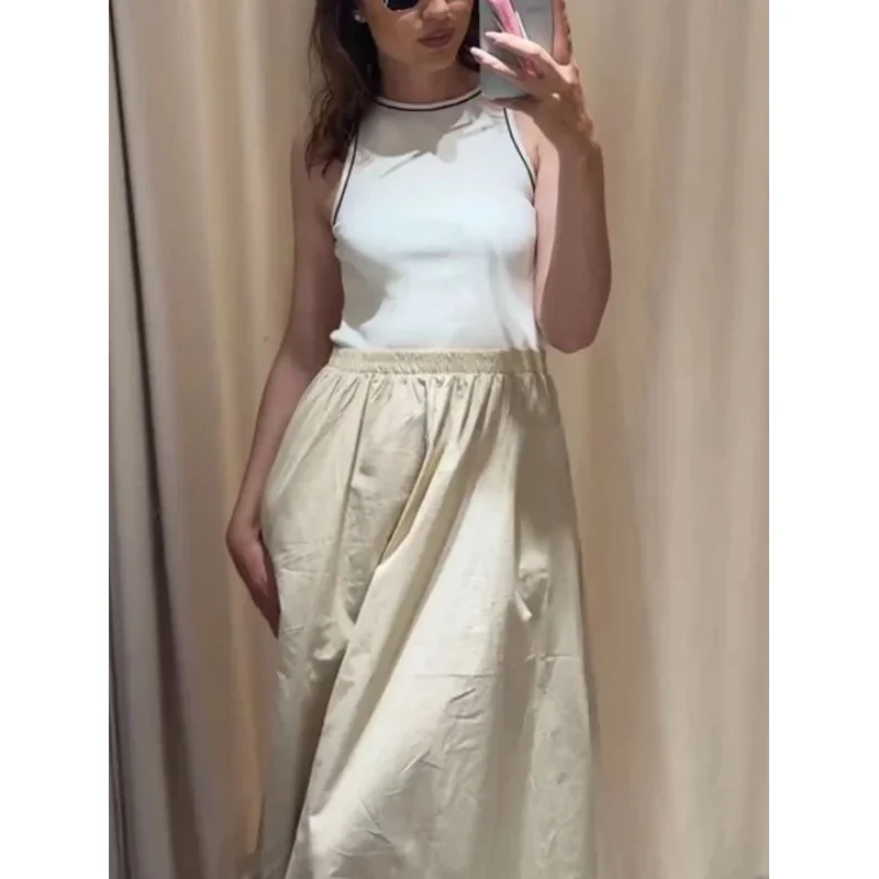 Women's Casual Splicing round Neck Puffy Sleeveless Long Skirt Fashion Commuting Summer Sexy Party Wear
Women's Casual Splicing round Neck Puffy Sleeveless Long Skirt Fashion Commuting Summer Sexy Party Wear