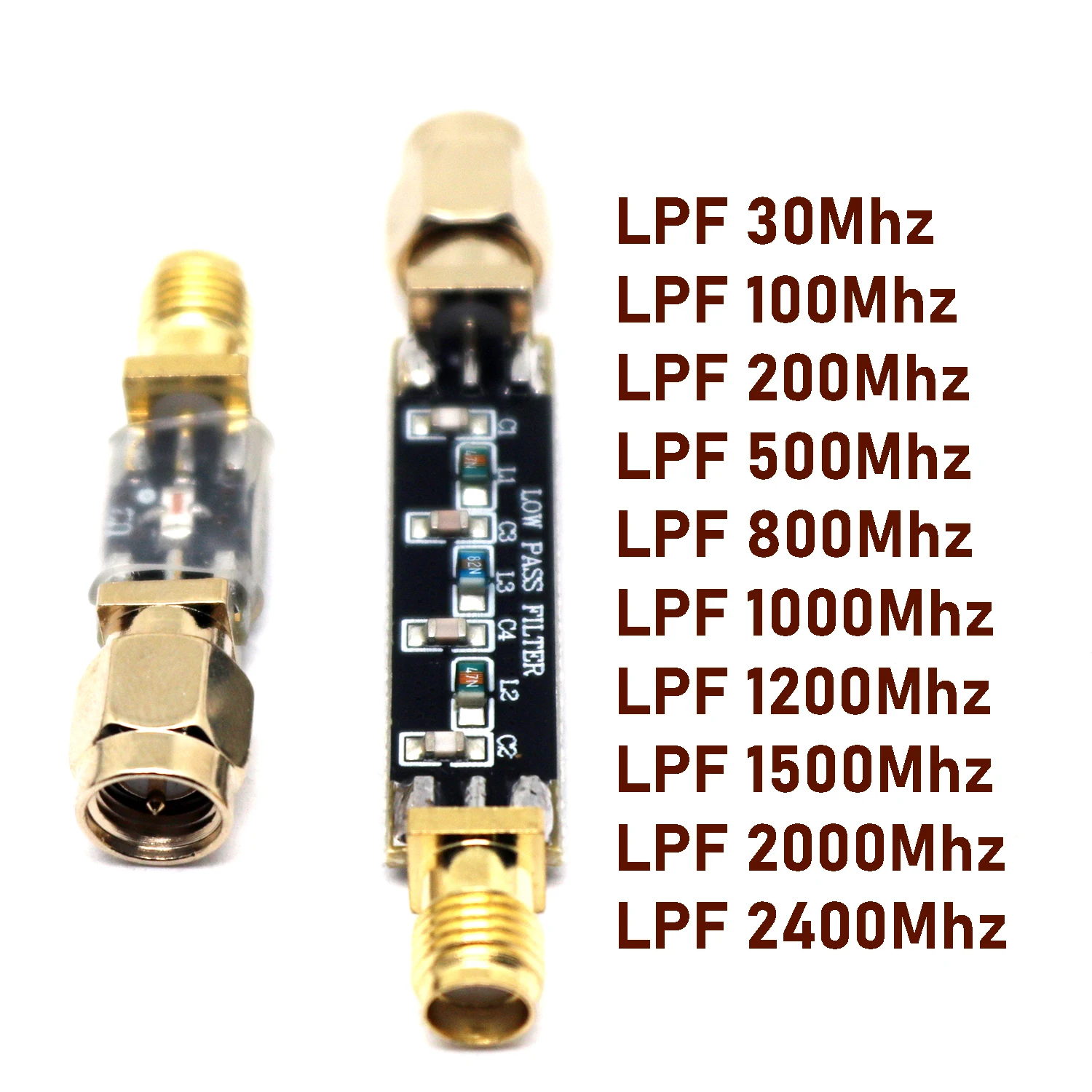 Фильтр нижних частот LPF SMA (30 МГц-2,4 ГГц) Фильтрация радиочастотных сигналов ДЛЯ любительского радиоусилителя Анализатор Радар/SDR Спутниковый WIFi Дрон LORA
Фильтр нижних частот LPF SMA (30 МГц-2,4 ГГц) Фильтрация радиочастотных сигналов ДЛЯ любительского радиоусилителя Анализатор Радар/SDR Спутниковый WIFi Дрон LORA