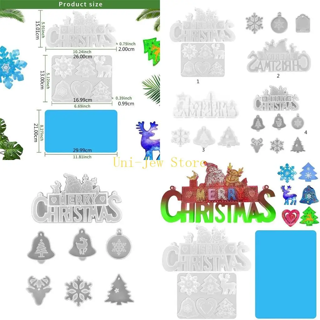 40 ГБ эпоксидная кристаллическая смола силиконовая форма для рождественских украшений для рукоделия
40 ГБ эпоксидная кристаллическая смола силиконовая форма для рождественских украшений для рукоделия