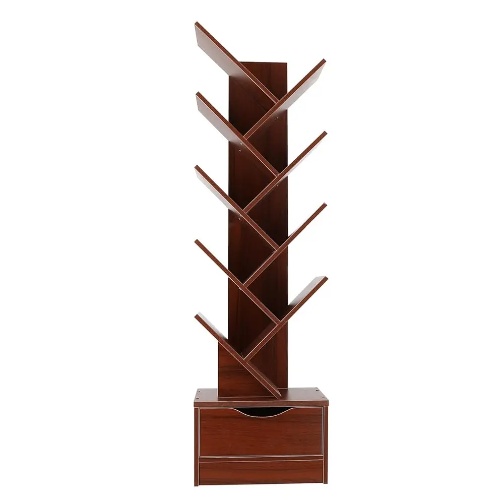 Tree Bookshelf With Drawer, 9 Tiers Tree Bookshelf, Modern Book Storage Organizer, Free Standing Tree Bookcase, Utility
Tree Bookshelf With Drawer, 9 Tiers Tree Bookshelf, Modern Book Storage Organizer, Free Standing Tree Bookcase, Utility