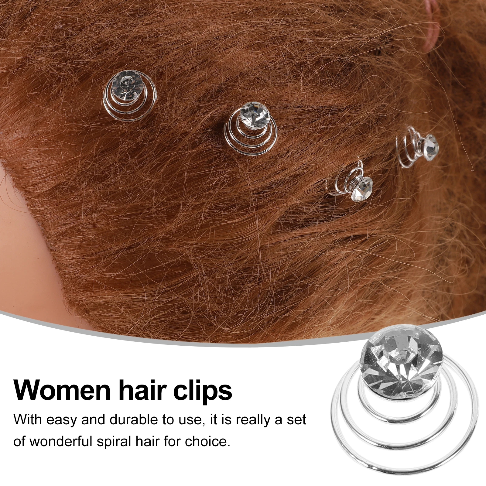 12 Pcs Single Drill Hair Clip Spiral Pins Rhinestone Clips Women Mini for Prom Accessories 
12 Pcs Single Drill Hair Clip Spiral Pins Rhinestone Clips Women Mini for Prom Accessories