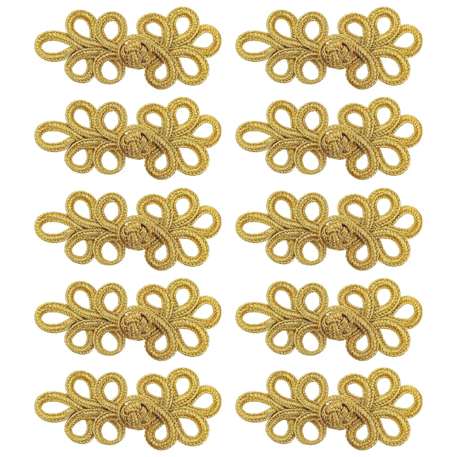 10 Pcs Chinese Knot Buttons Fashionable Clothing Accessories Hand Sewn Durable Traditional Gift Box Ornaments Snap Fastener
10 Pcs Chinese Knot Buttons Fashionable Clothing Accessories Hand Sewn Durable Traditional Gift Box Ornaments Snap Fastener