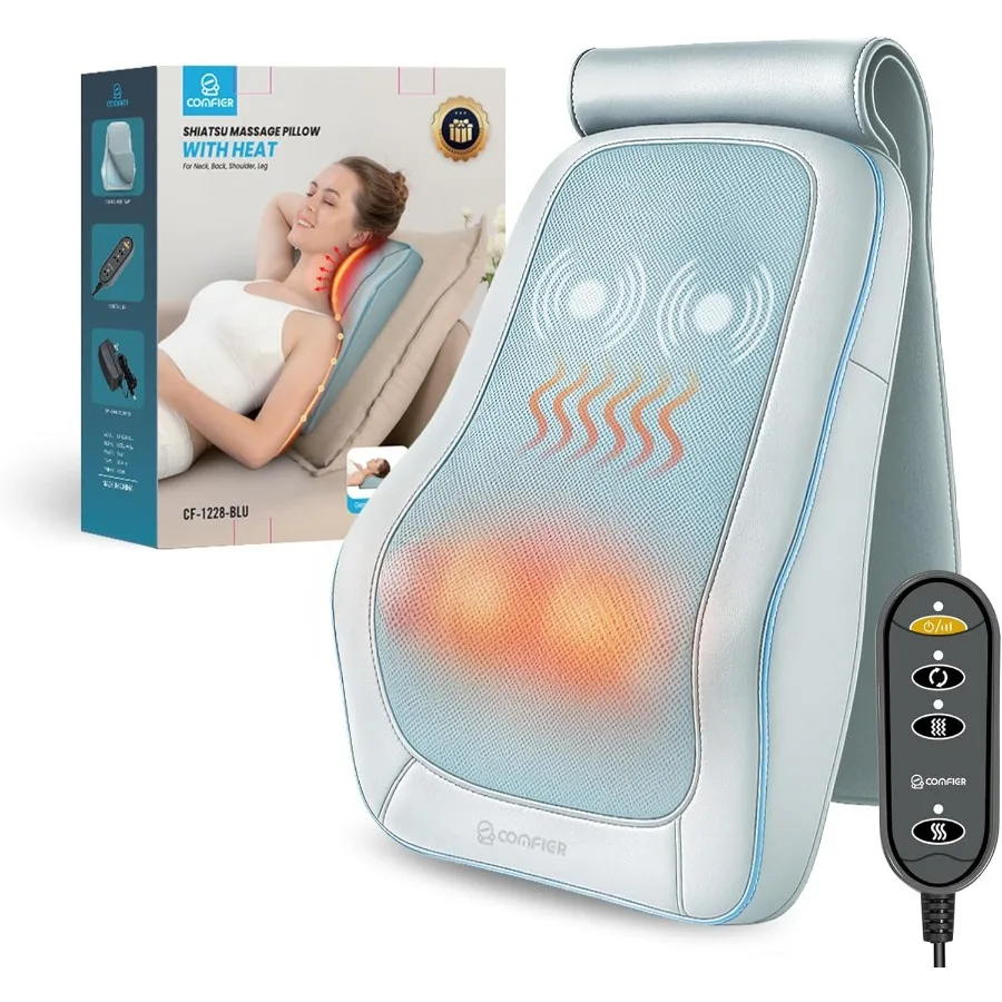 Массажер для спины шиацу с подогревом и вибрацией, 3D глубокий массаж спины для облегчения боли, домашнего офиса, подарок для нее/Him Bl
Массажер для спины шиацу с подогревом и вибрацией, 3D глубокий массаж спины для облегчения боли, домашнего офиса, подарок для нее/Him Bl