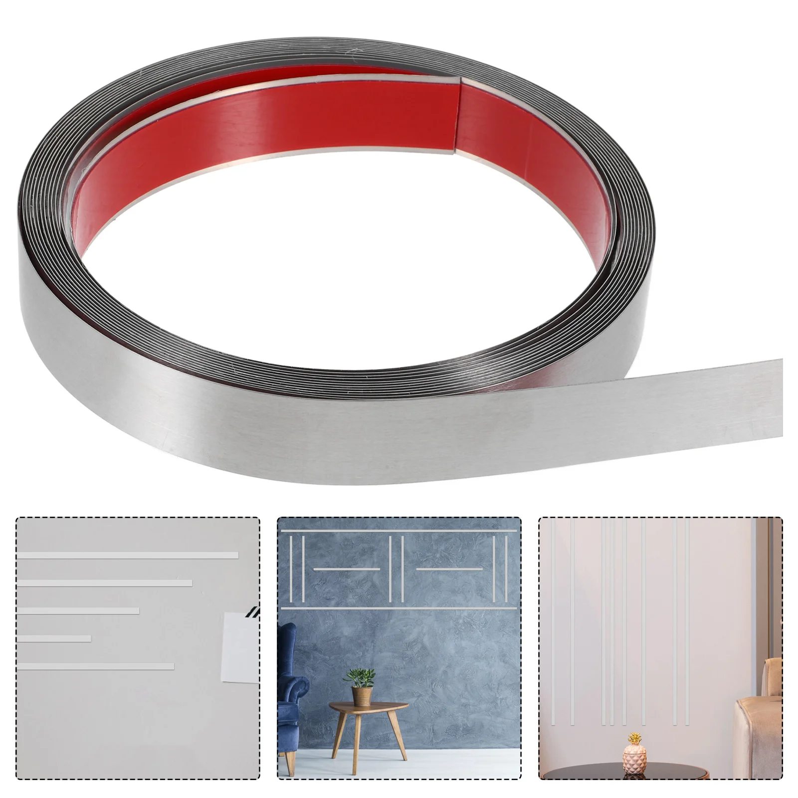 Stainless Steel Decorative Strip Tile Edge Sticker Trim Caulk Adhesive Magnetic Strips Metal Tape Mirror Wallpaper
Stainless Steel Decorative Strip Tile Edge Sticker Trim Caulk Adhesive Magnetic Strips Metal Tape Mirror Wallpaper