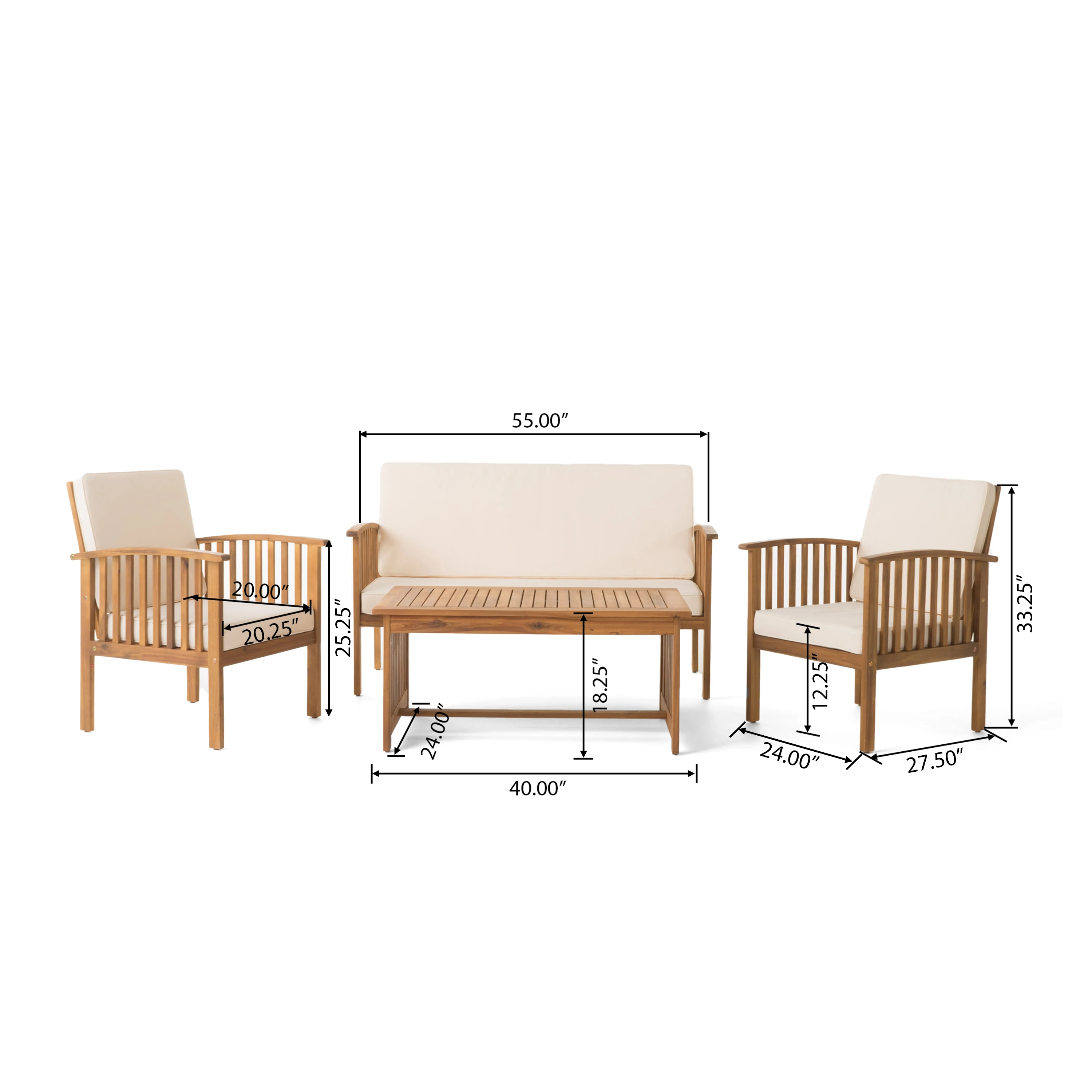 Modern Acacia Wood Outdoor Sectional Sofa Non-Waterproof Cushions Easy Carry for Living Room Balcony Garden Patio Hotel
Modern Acacia Wood Outdoor Sectional Sofa Non-Waterproof Cushions Easy Carry for Living Room Balcony Garden Patio Hotel
