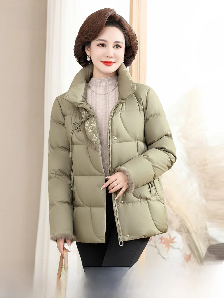 Snow Flng Spring 2026 Women's ort Stand Collar down Jaet Pure Color Design Faionable Warm Mom Sle Commute Ethnic Wind
Snow Flng Spring 2026 Women's ort Stand Collar down Jaet Pure Color Design Faionable Warm Mom Sle Commute Ethnic Wind