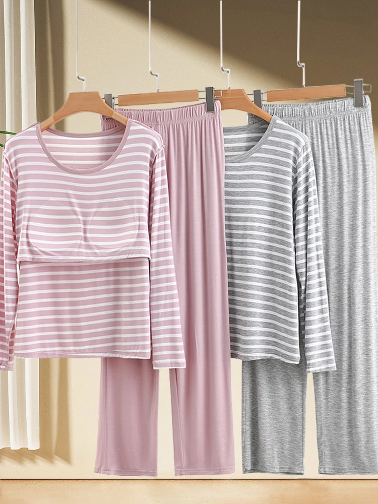Свободная круглая длинная футболка в полоску Ne из модала, комплект брюк, повседневная одежда большого размера для женщин, осенняя удобная домашняя одежда...
Свободная круглая длинная футболка в полоску Ne из модала, комплект брюк, повседневная одежда большого размера для женщин, осенняя удобная домашняя одежда...