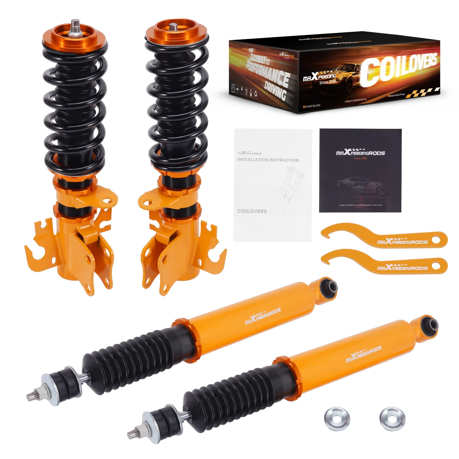 MaXpeedingrods Height Adjustable Coilover Shock Absorber For Holden Commodore VY VT VX Sedan 1997-2004
MaXpeedingrods Height Adjustable Coilover Shock Absorber For Holden Commodore VY VT VX Sedan 1997-2004