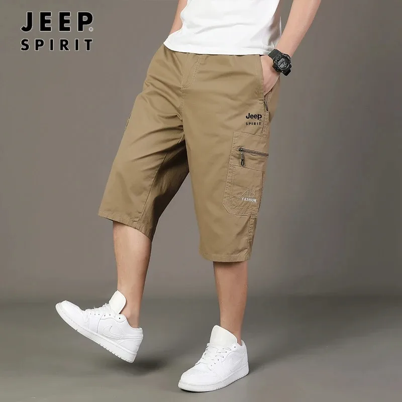 Jeep Spirit Men's Shorts 100% Cotton Summer Loose Casual Multi Pocket Beach Pants Outdoor Sports Breathable Work Shorts
Jeep Spirit Men's Shorts 100% Cotton Summer Loose Casual Multi Pocket Beach Pants Outdoor Sports Breathable Work Shorts
