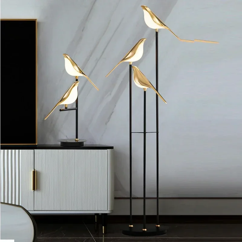 Nordic Designer LED Floor Lamps with Bird Illumination Table Desk Light for Bedroom Living Room
Nordic Designer LED Floor Lamps with Bird Illumination Table Desk Light for Bedroom Living Room