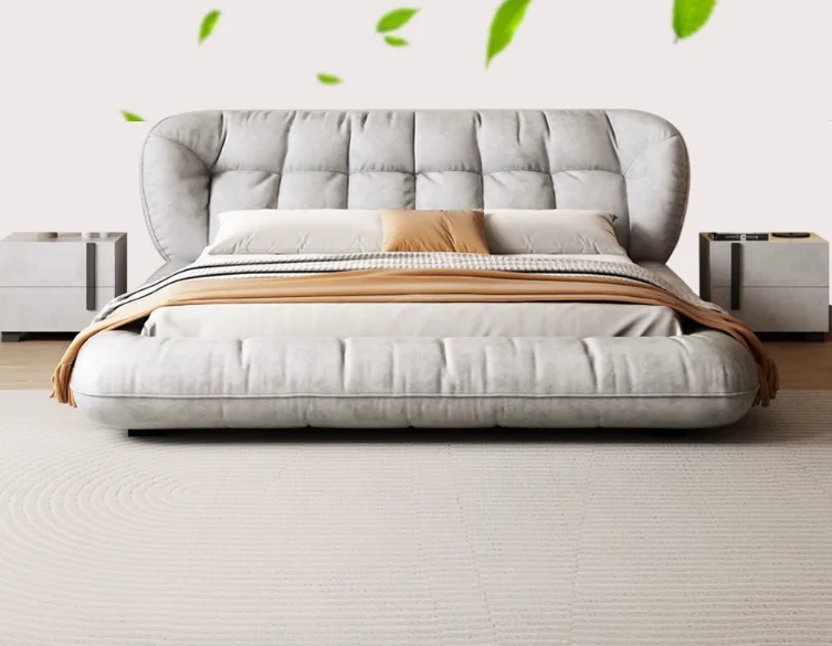 Nordic Fabric Bed Modern Light Luxury Italian Double Marriage Bed Multifunctional Technical Fabric Soft Covered King Bed
Nordic Fabric Bed Modern Light Luxury Italian Double Marriage Bed Multifunctional Technical Fabric Soft Covered King Bed
