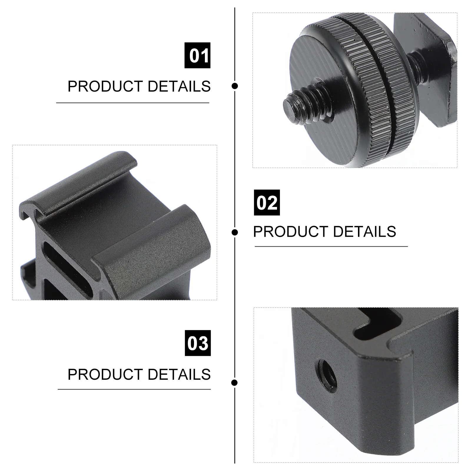 1Set Hot Shoe Mount Flash Shoe Adapter Camera Tripod Screw Durable Aluminum Alloy Cnc Machined Mount for Flash Holder Light
1Set Hot Shoe Mount Flash Shoe Adapter Camera Tripod Screw Durable Aluminum Alloy Cnc Machined Mount for Flash Holder Light