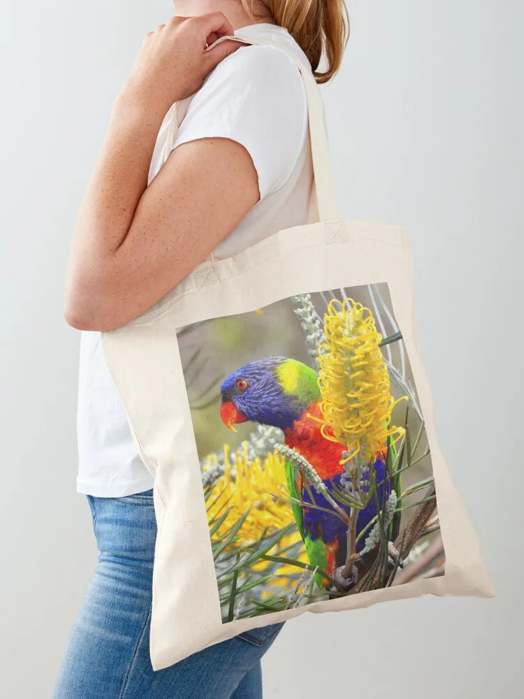 Colourful rainbow lorikeet and grevillea flower display Tote Bag Shopper tote bag men's tote bags cloth bags
Colourful rainbow lorikeet and grevillea flower display Tote Bag Shopper tote bag men's tote bags cloth bags