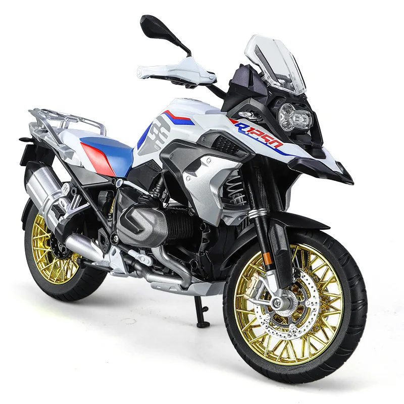 1:9 R1250 GS ADV Alloy Racing Motorcycle Diecast Street Sports Motorcycle Model Simulation Sound Light Collection Children Gift