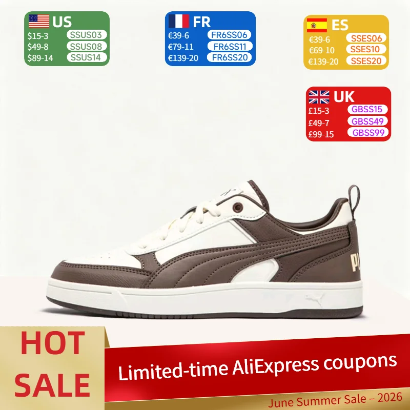Puma Dribble Retro Fashionable Cushioned Durable Supportive Snug-Fit Low-Top Casual Sneakers (Unisex) Brown 400326-06
Puma Dribble Retro Fashionable Cushioned Durable Supportive Snug-Fit Low-Top Casual Sneakers (Unisex) Brown 400326-06