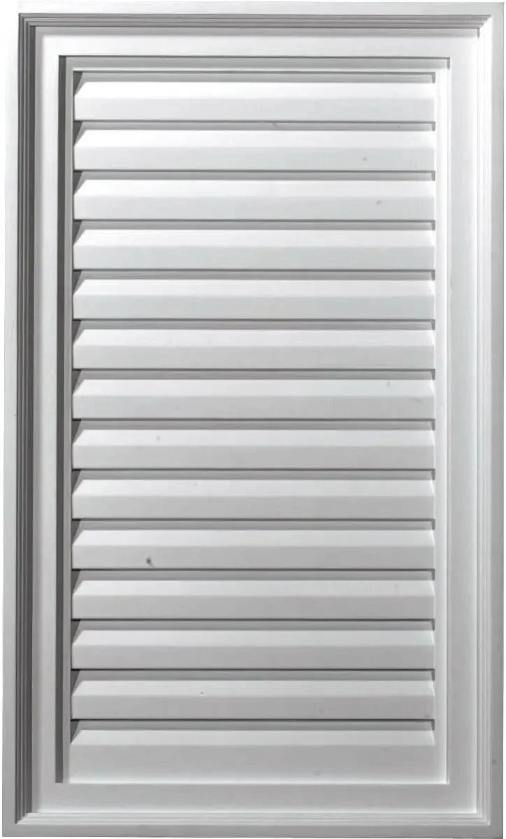 18"W x 25"H Rectangle Urethane Gable Vent Louver, Non-Functional
18"W x 25"H Rectangle Urethane Gable Vent Louver, Non-Functional