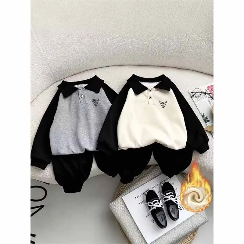 Children's Padded Thicken Suit Boys Warm Sports Sets Girls Sweater Pants Two Piece New Casual Outfit Autumn Winter Kids Clothes
Children's Padded Thicken Suit Boys Warm Sports Sets Girls Sweater Pants Two Piece New Casual Outfit Autumn Winter Kids Clothes
