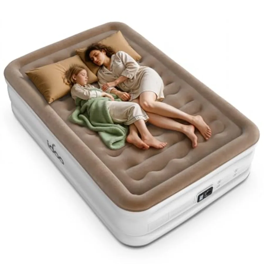 Full Size Air Mattress with Built in Pump, Inflatable Blow Up Mattress for Home, Guests and Camping, Upgraded Wave Beam Support
Full Size Air Mattress with Built in Pump, Inflatable Blow Up Mattress for Home, Guests and Camping, Upgraded Wave Beam Support