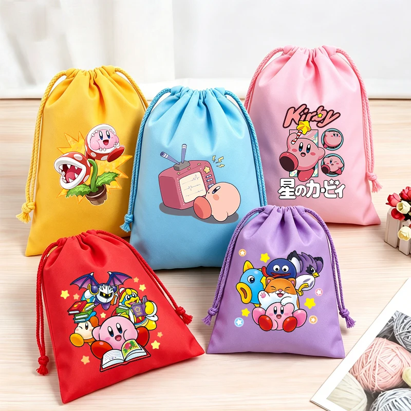 Cute Kirbys Drawstring Bags Anime Makeup Candy Storage Bag Fashion Convenient Bundle Pockets Christmas Birthday Gift Bag
Cute Kirbys Drawstring Bags Anime Makeup Candy Storage Bag Fashion Convenient Bundle Pockets Christmas Birthday Gift Bag