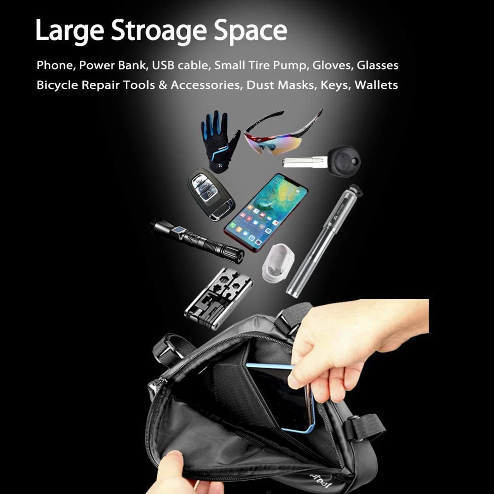17 Inch Bike Bag Cycling Tool Storage Solution for Mountain Road Bike Frame Saddle Bags Black Front Tube Waterproof Lightweight
17 Inch Bike Bag Cycling Tool Storage Solution for Mountain Road Bike Frame Saddle Bags Black Front Tube Waterproof Lightweight