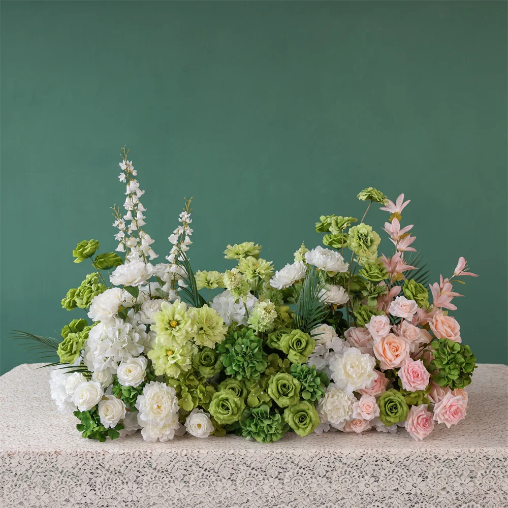 Wedding Decorations Pink White Green Rose Hydrangea Floral Arrangement for Party Event Backdrop Decor Artificial Flowers J2629
Wedding Decorations Pink White Green Rose Hydrangea Floral Arrangement for Party Event Backdrop Decor Artificial Flowers J2629