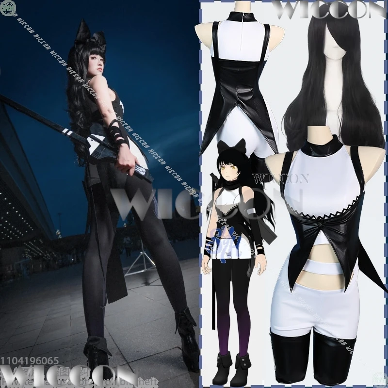 Blake Belladonna Cosplay RWBY Anime Clothes Sexy Black Dress Goth Style Sleeveless Y2K Fashion Uniform Lolita Halloween Carnival
Blake Belladonna Cosplay RWBY Anime Clothes Sexy Black Dress Goth Style Sleeveless Y2K Fashion Uniform Lolita Halloween Carnival