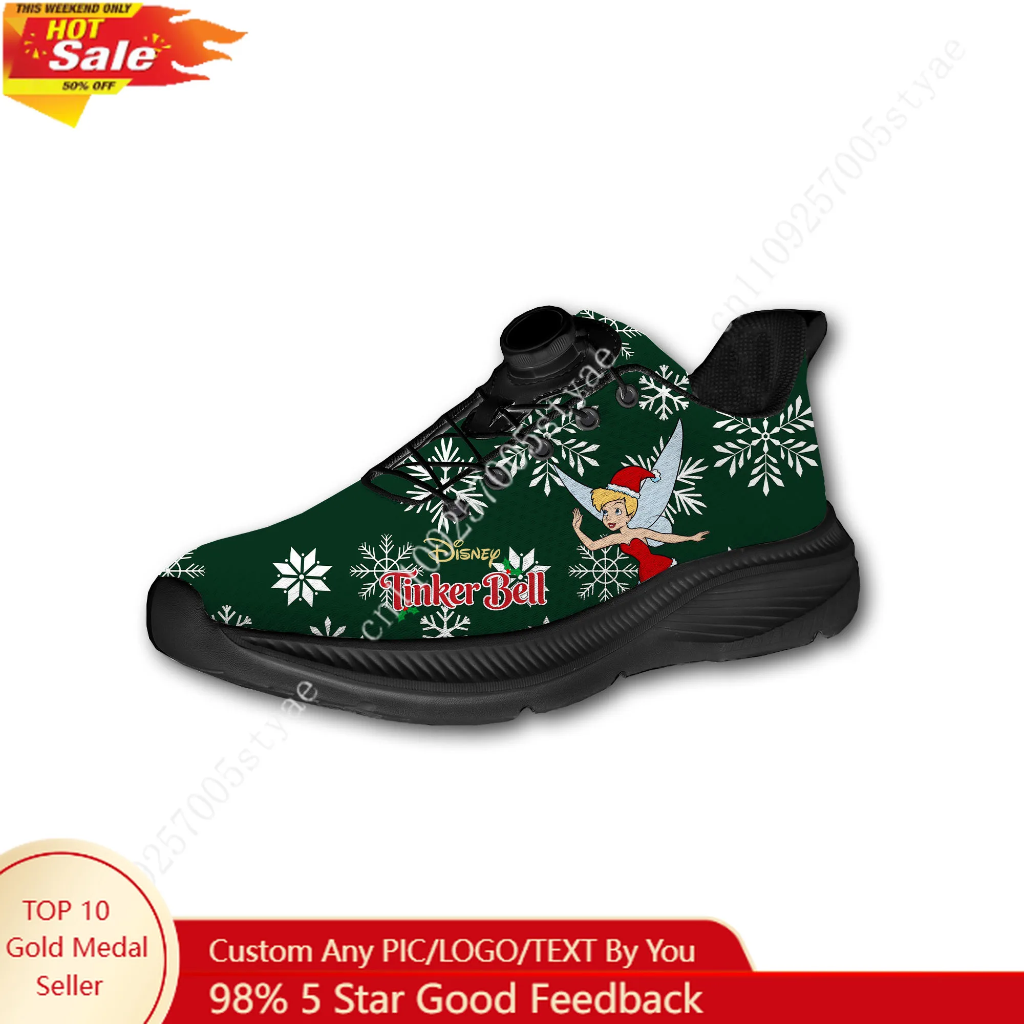 Tinker Bell Sport Shoes Custom Men Woman Rotating Button No Tie Shoes Design Photo Logo Text Soft Sneakers Unisex Holiday Gifts
Tinker Bell Sport Shoes Custom Men Woman Rotating Button No Tie Shoes Design Photo Logo Text Soft Sneakers Unisex Holiday Gifts